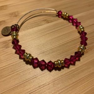 Alex & Ani Swarovski Beaded Bangle - Magenta